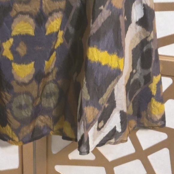 NWOT KASPER Silk Blend Printed Fit & Flair Skirt - Picture 3 of 11